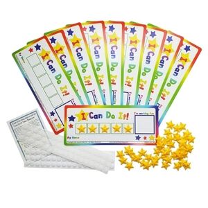 Star Token Award Board Dry Erase Classroom Incentive Chart, 10 Pack, Teacher